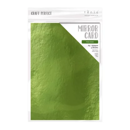 Cardstock Craft Perfect - Mirror Card High Gloss A4 - Holly Green 250g