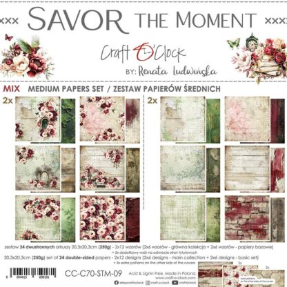 Craft O'clock - Savor the Moment 20x20 MIX Paper Collection