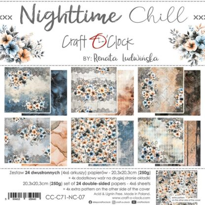 Craft O'clock - NightTime Chill 20x20 Paper Collection