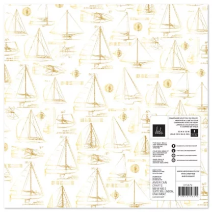 Heidi swapp - Acétate set sail gold foil