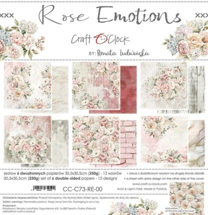 Craft O'clock - Rose Emotions 30x30 Paper Collection