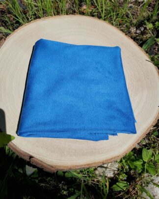 Tissu suédine bleu royale