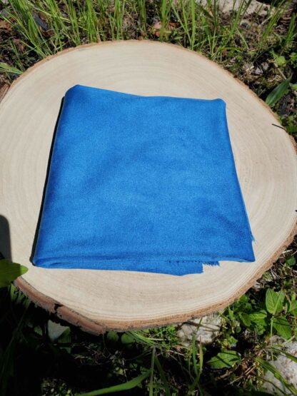 Tissu suédine bleu royale