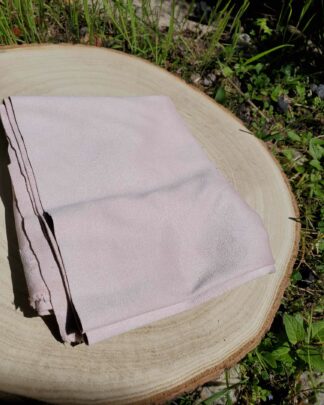 Tissu suédine rose pâle