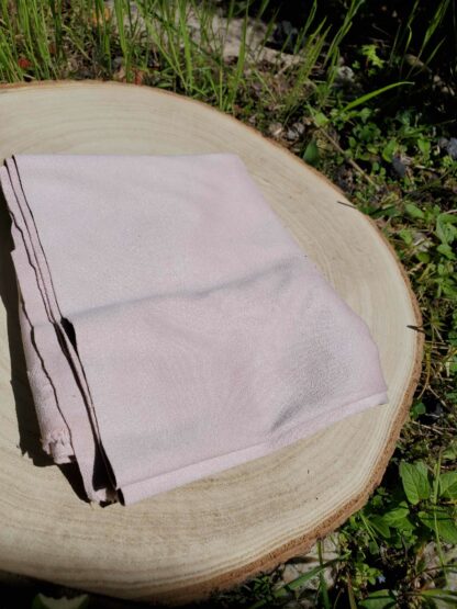 Tissu suédine rose pâle