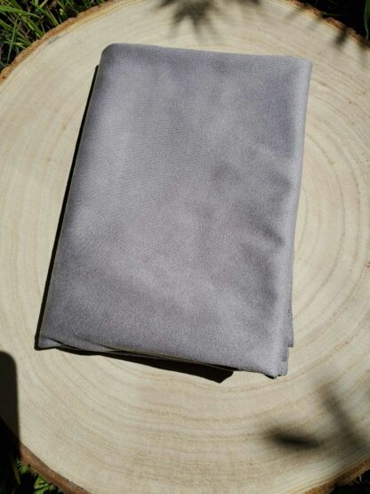 Tissu suédine gris clair