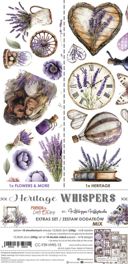 Craft O'clock - Heritage Whispers 15x30 extra to cut MIX