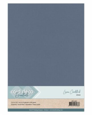 Cardstock texturé linen A4 stone