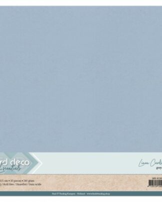 Cardstock texturé linen 30x30 Gris Bleu