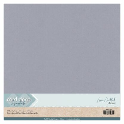 Cardstock texturé linen 30x30 Gris Éléphant
