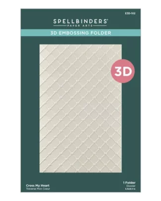Spellbinders - Cross My Heart 3D Embossing Folder