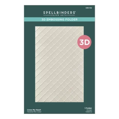 Spellbinders - Cross My Heart 3D Embossing Folder