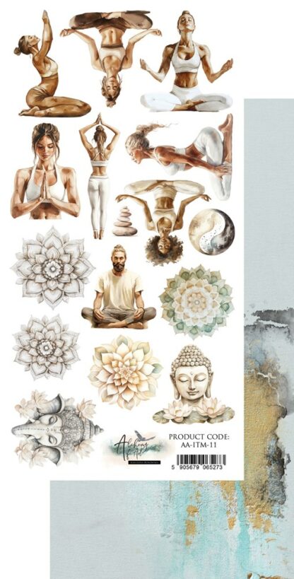 Art Alchemy - In the morning - Yoga 1 feuille 15x30 à découper