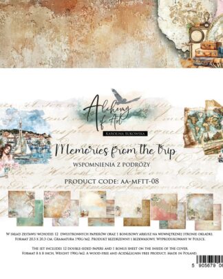 Art Alchemy - Memories from the trip - paper collection 20x20