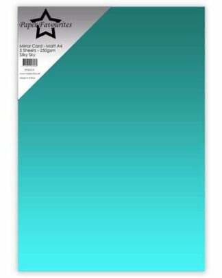 Cardstock Paper Favourites Silky sky A4 MIrror Card matte