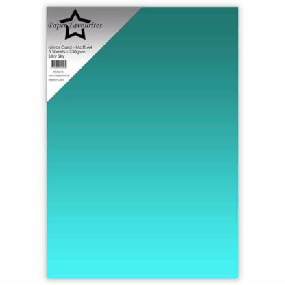 Cardstock Paper Favourites Silky sky A4 MIrror Card matte