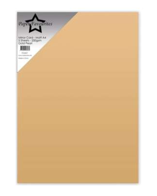 Cardstock Paper Favourites Gold Pearl A4 MIrror Card matte
