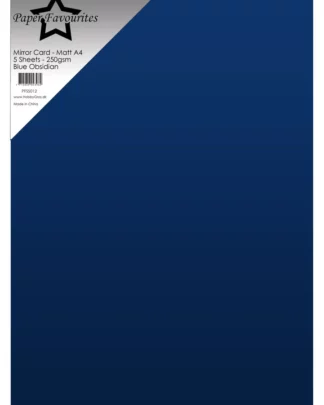 Cardstock Paper Favourites Blue Obsidian A4 Mirror Card Matte