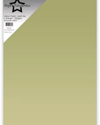 Cardstock Paper Favourites smooth mint A4 Mirror Card Matte
