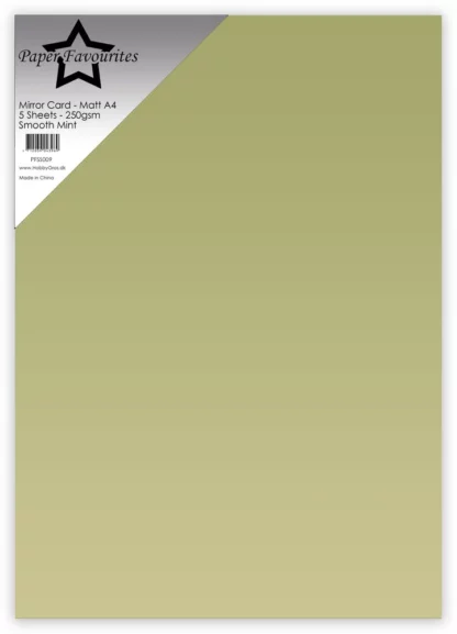 Cardstock Paper Favourites smooth mint A4 Mirror Card Matte