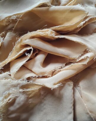 Ruban Silk Chiffon Vintage Ecru