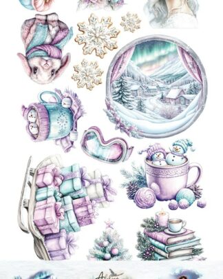 Art Alchemy - Magic of the northern lights - extra to cut 30x15 die cuts miroir