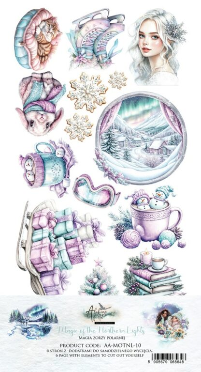 Art Alchemy - Magic of the northern lights - extra to cut 30x15 die cuts miroir