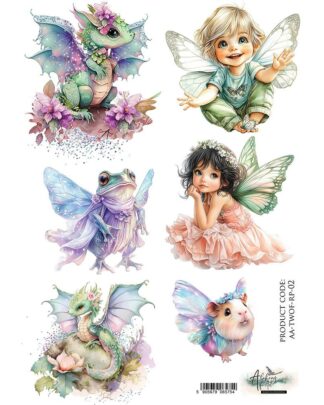 Art Alchemy - The worlds of Fairies - paper riz#2 A4