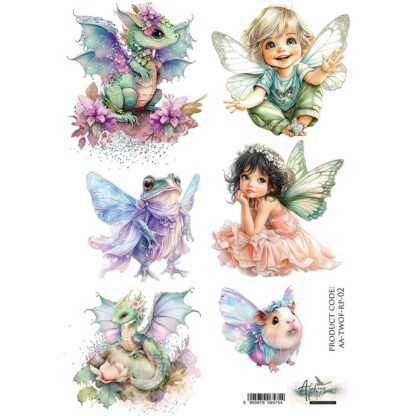 Art Alchemy - The worlds of Fairies - paper riz#2 A4