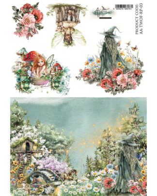 Art Alchemy - The worlds of Fairies - paper riz#3 A4