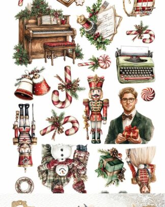 Art Alchemy - Wonderful Christmas Time - extra to cut 30x30 die cuts