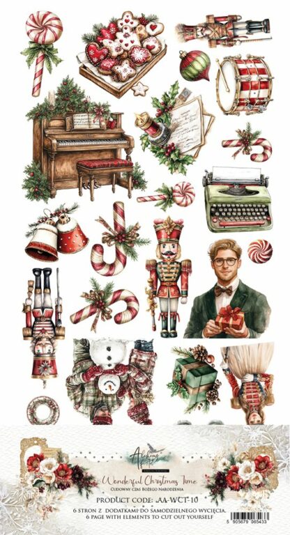 Art Alchemy - Wonderful Christmas Time - extra to cut 30x30 die cuts