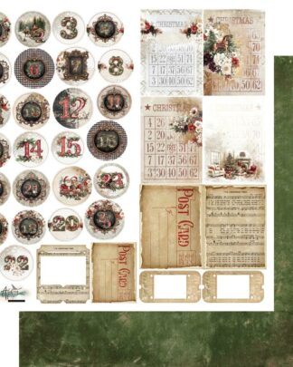 Art Alchemy - Wonderful Christmas Time - extra to cut 30x30 calendrier de l'avant