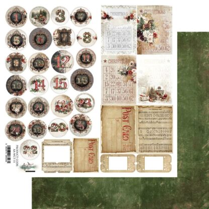 Art Alchemy - Wonderful Christmas Time - extra to cut 30x30 calendrier de l'avant