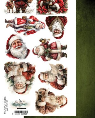 Art Alchemy - Wonderful Christmas Time - extra to cut santa 30x15