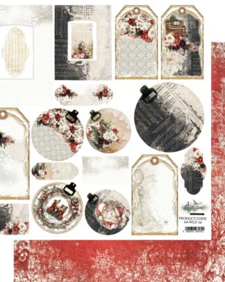 Art Alchemy - Wonderful Christmas Time - extra to cut 30x30 Art journal