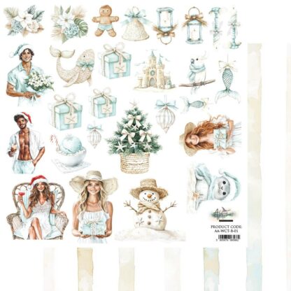Art Alchemy - Wonderful Christmas Time - extra to cut 30x30 holiday