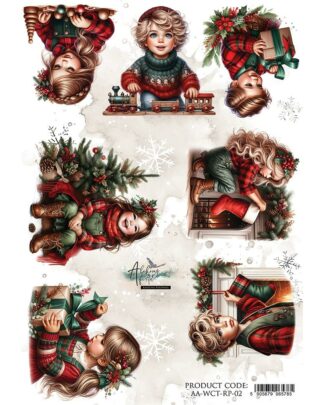 Art Alchemy - Wonderful Christmas Time - A4 papier de riz