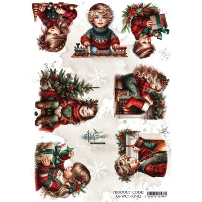 Art Alchemy - Wonderful Christmas Time - A4 papier de riz