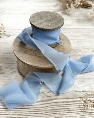 Ruban Silk Chiffon Light Blue