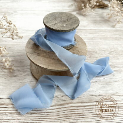 Ruban Silk Chiffon Light Blue