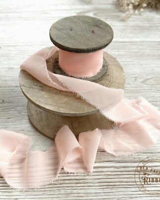Ruban Silk Chiffon Peach