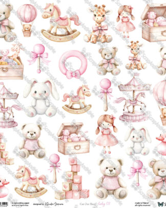 ScrapAndMe - Oh baby - 1 feuille à découper BABY 2