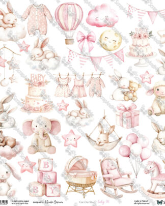 ScrapAndMe - Oh baby - 1 feuille à découper BABY 6
