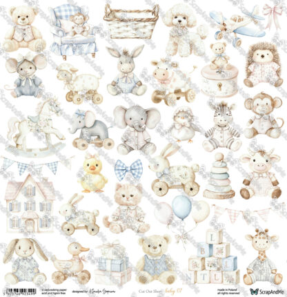 ScrapAndMe - Oh baby - 1 feuille à découper BABY 7