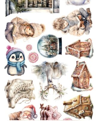 Art Alchemy - Beautiful memories WINTER - Die cuts à découper 15x30