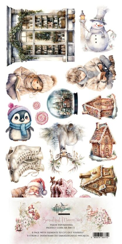 Art Alchemy - Beautiful memories WINTER - Die cuts à découper 15x30
