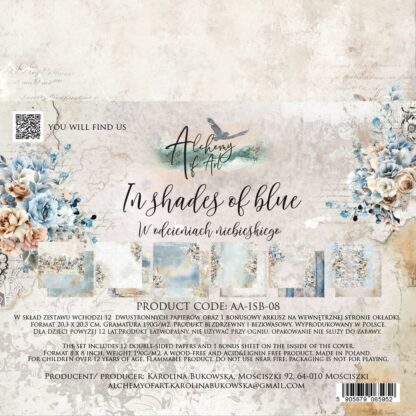 Art Alchemy - In Shades of Blue - paper collection 20x20