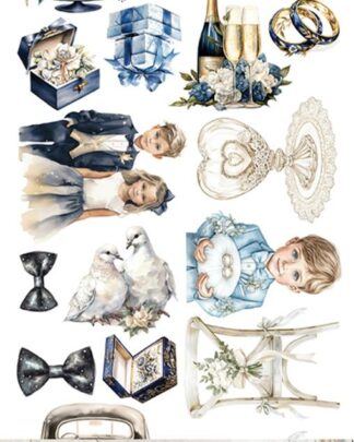 Art Alchemy - In Shades of Blue - Extra to cut 30x15