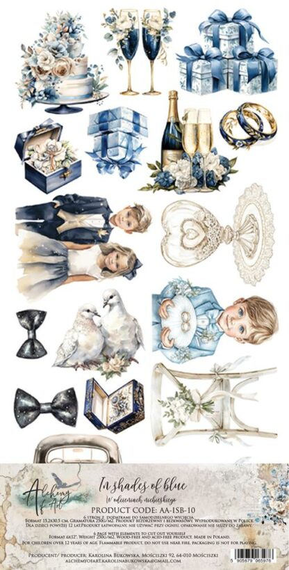 Art Alchemy - In Shades of Blue - Extra to cut 30x15